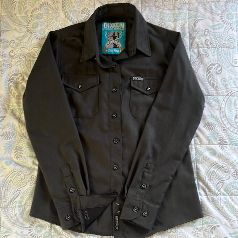 DIXXON Charcoal Flannel Shirt Women’s Small